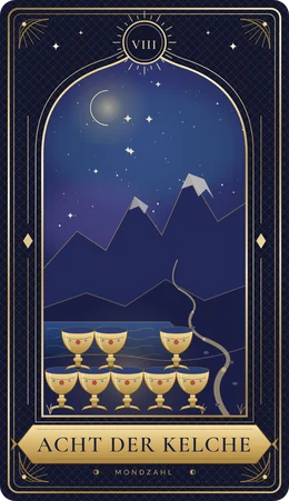 Tarotkarte Acht der Kelche