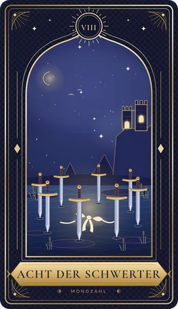 Tarotkarte Acht der Schwerter