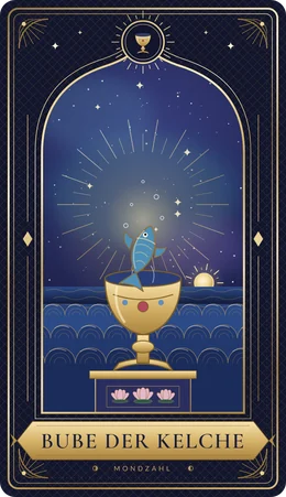 Tarotkarte Bube der Kelche