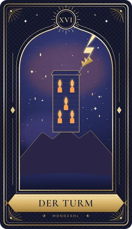 Tarotkarte Der Turm