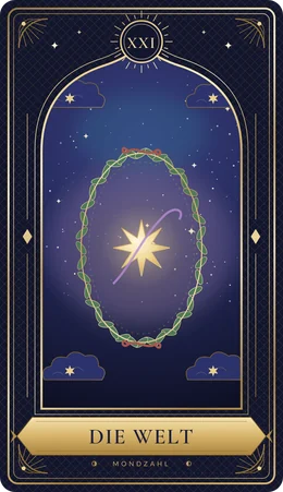 Tarotkarte Die Welt