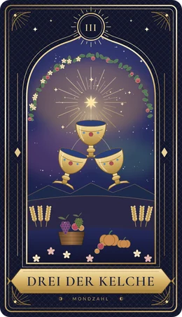 Tarotkarte Drei der Kelche