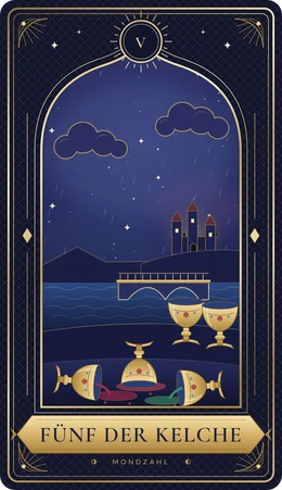 Tarotkarte Fünf der Kelche