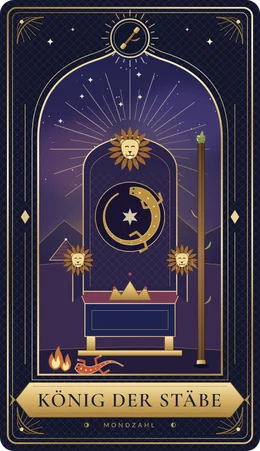 Tarotkarte König der Stäbe