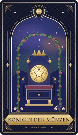 Tarotkarte Königin der Münzen