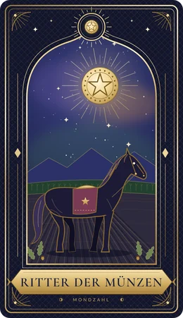 Tarotkarte Ritter der Münzen