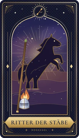 Tarotkarte Ritter der Stäbe