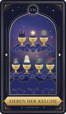 Tarotkarte Sieben der Kelche