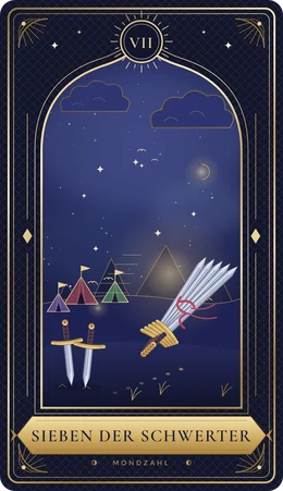 Tarotkarte Sieben der Schwerter
