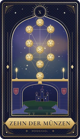 Tarotkarte Zehn der Münzen
