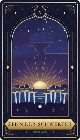 Tarotkarte Zehn der Schwerter