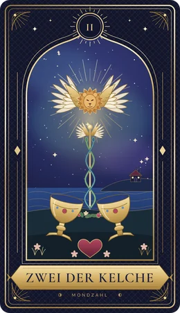 Tarotkarte Zwei der Kelche